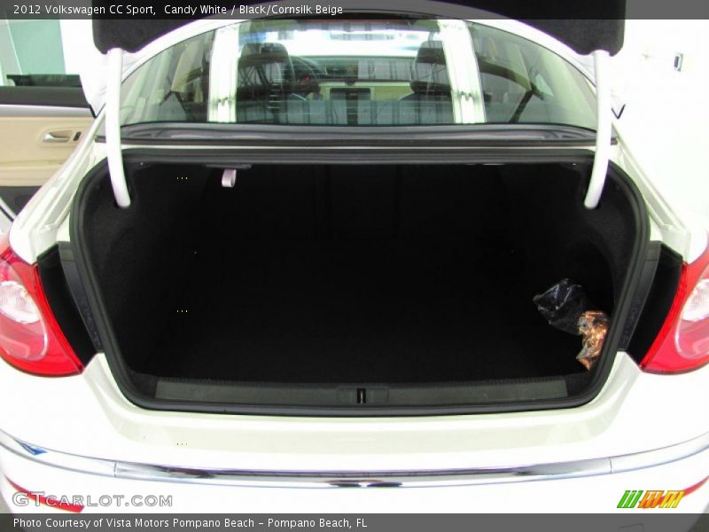 Candy White / Black/Cornsilk Beige 2012 Volkswagen CC Sport