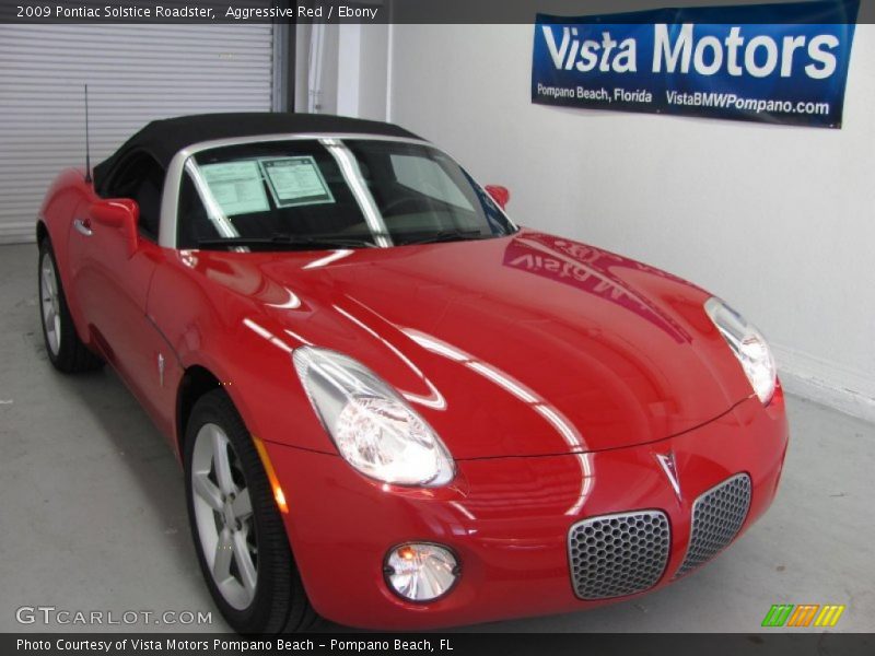 Aggressive Red / Ebony 2009 Pontiac Solstice Roadster