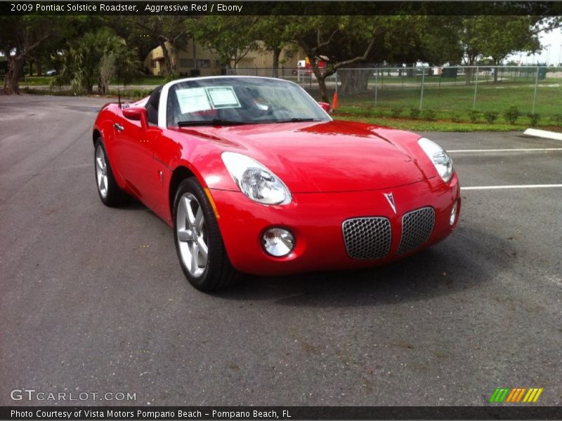 Aggressive Red / Ebony 2009 Pontiac Solstice Roadster