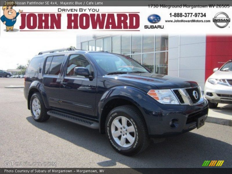 Majestic Blue / Cafe Latte 2008 Nissan Pathfinder SE 4x4