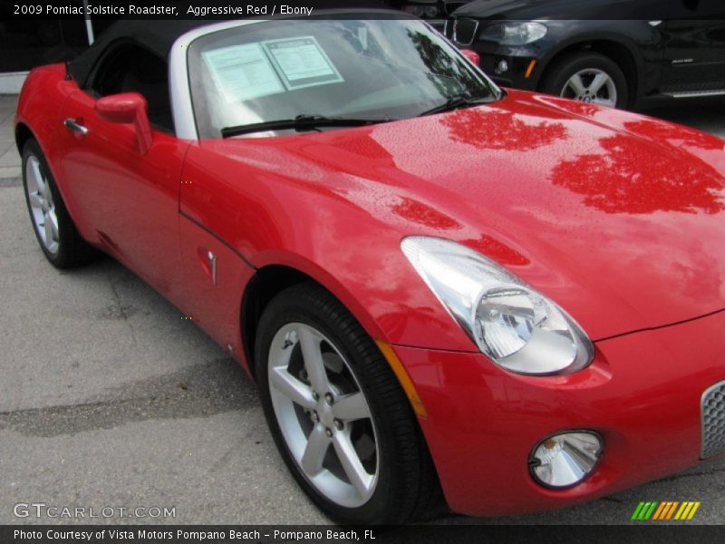 Aggressive Red / Ebony 2009 Pontiac Solstice Roadster
