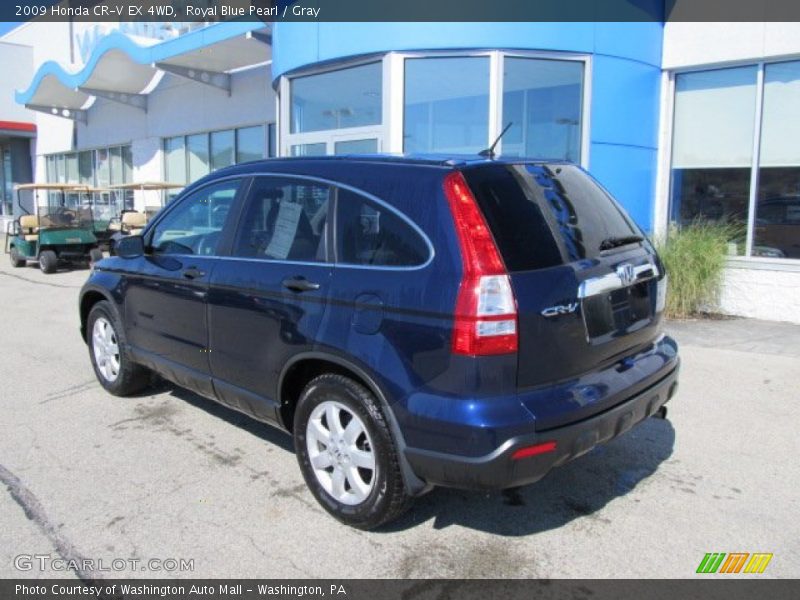 Royal Blue Pearl / Gray 2009 Honda CR-V EX 4WD