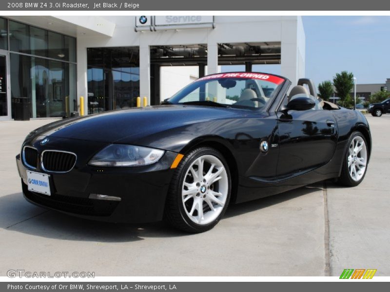 Jet Black / Beige 2008 BMW Z4 3.0i Roadster