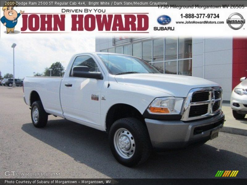 Bright White / Dark Slate/Medium Graystone 2010 Dodge Ram 2500 ST Regular Cab 4x4
