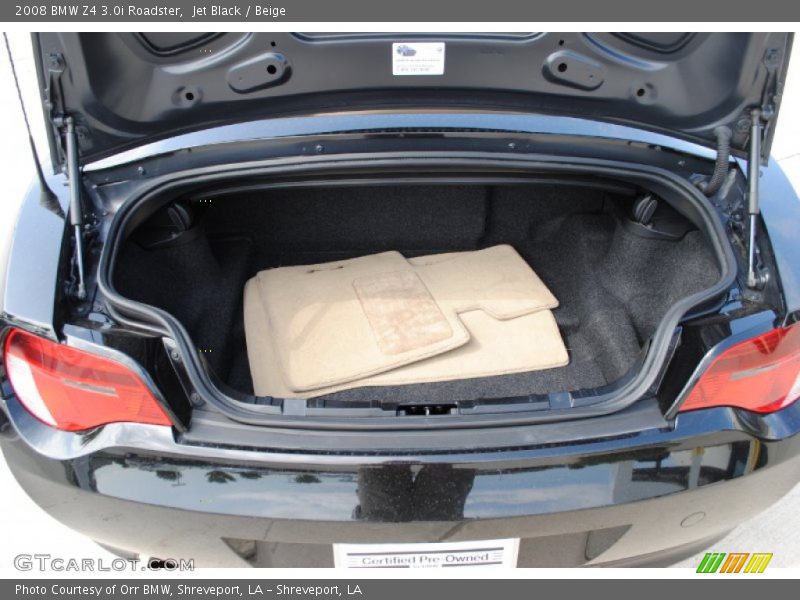 Jet Black / Beige 2008 BMW Z4 3.0i Roadster