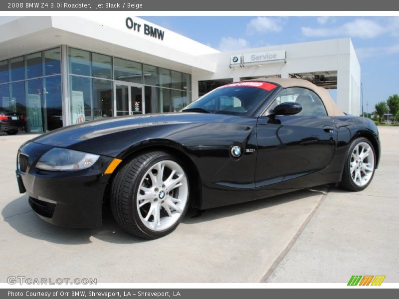 Jet Black / Beige 2008 BMW Z4 3.0i Roadster