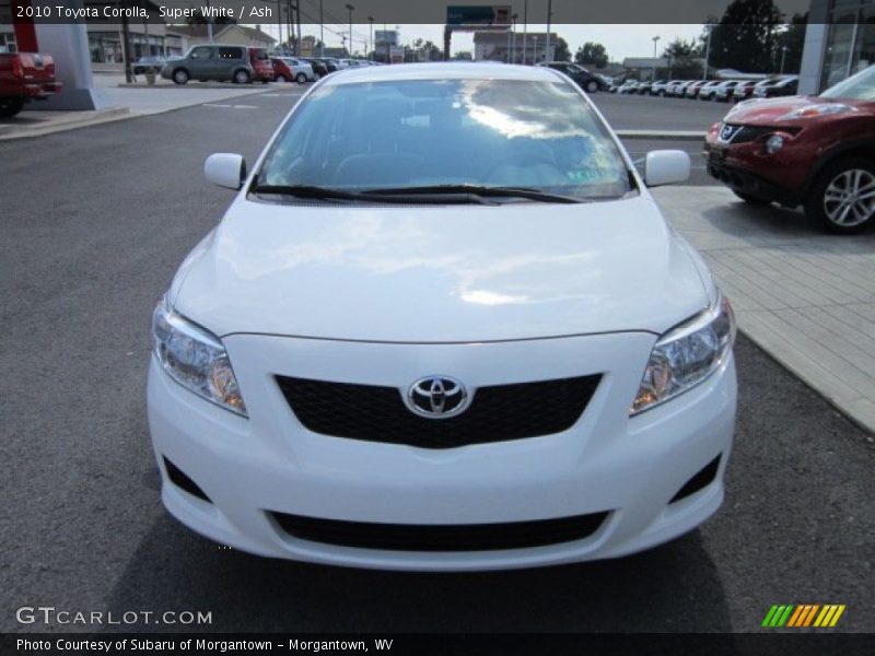 Super White / Ash 2010 Toyota Corolla