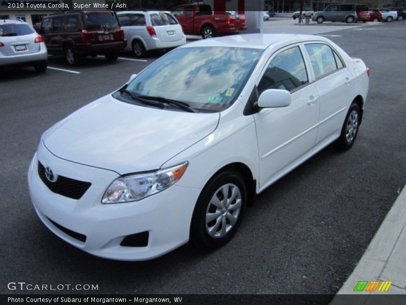 Super White / Ash 2010 Toyota Corolla