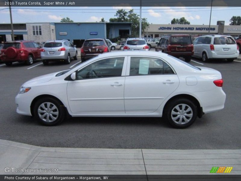 Super White / Ash 2010 Toyota Corolla