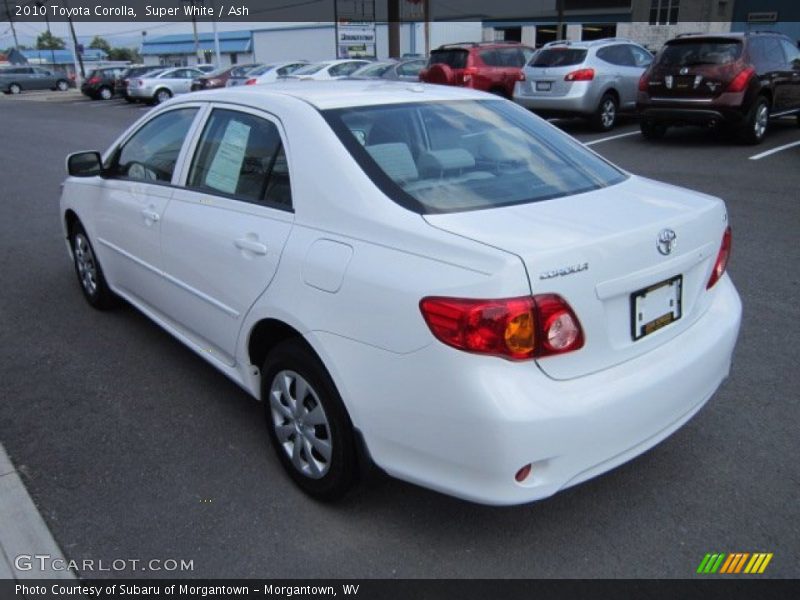 Super White / Ash 2010 Toyota Corolla