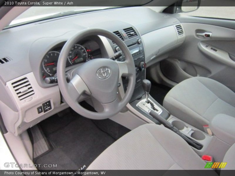 Super White / Ash 2010 Toyota Corolla