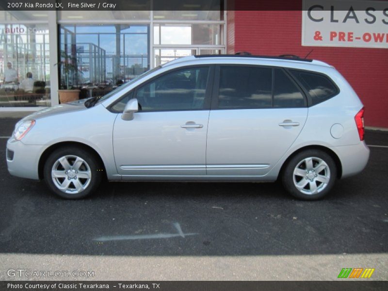 Fine Silver / Gray 2007 Kia Rondo LX