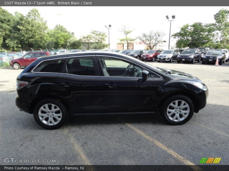 Brilliant Black / Sand 2007 Mazda CX-7 Sport AWD