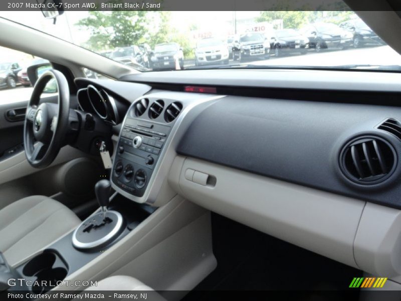 Brilliant Black / Sand 2007 Mazda CX-7 Sport AWD