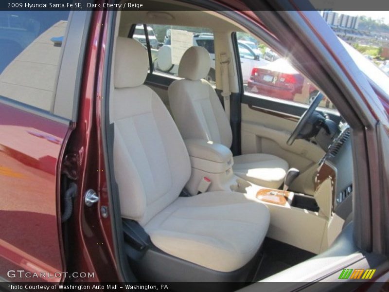 Dark Cherry / Beige 2009 Hyundai Santa Fe SE