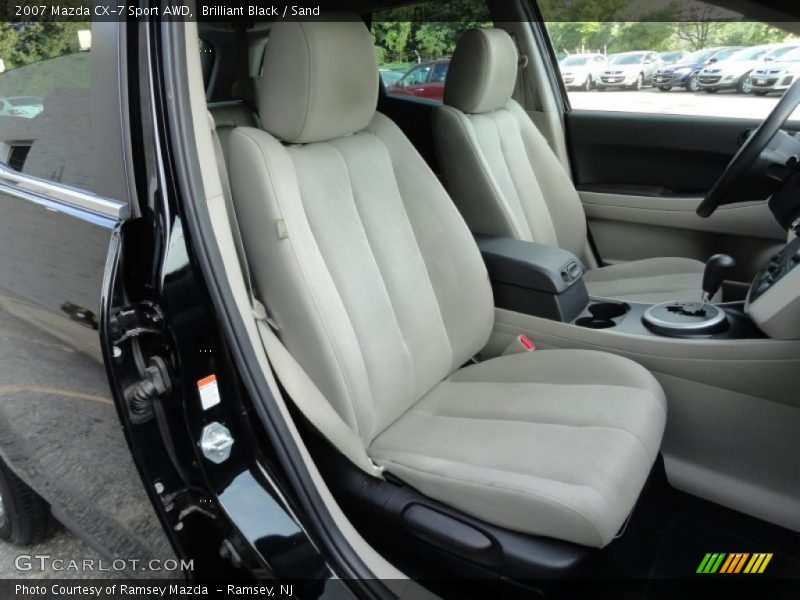 Brilliant Black / Sand 2007 Mazda CX-7 Sport AWD