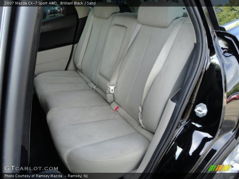 Brilliant Black / Sand 2007 Mazda CX-7 Sport AWD