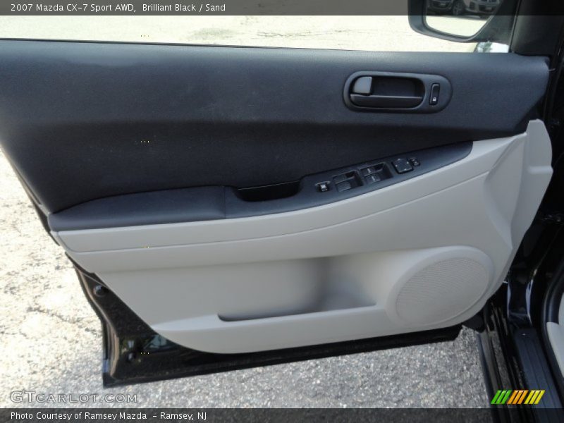 Brilliant Black / Sand 2007 Mazda CX-7 Sport AWD