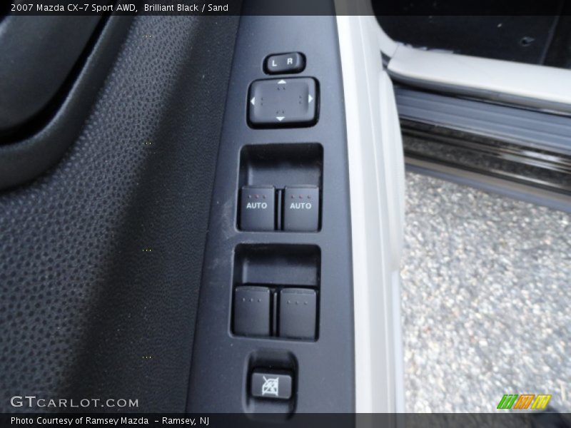 Brilliant Black / Sand 2007 Mazda CX-7 Sport AWD