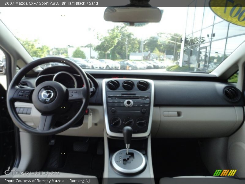 Brilliant Black / Sand 2007 Mazda CX-7 Sport AWD