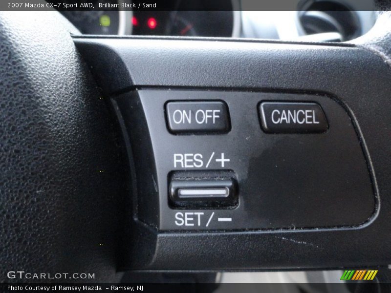 Brilliant Black / Sand 2007 Mazda CX-7 Sport AWD
