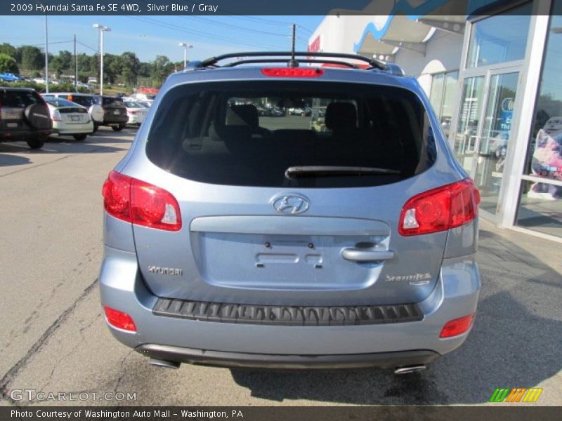 Silver Blue / Gray 2009 Hyundai Santa Fe SE 4WD