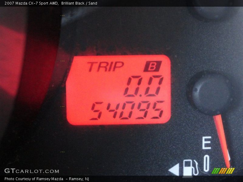 Brilliant Black / Sand 2007 Mazda CX-7 Sport AWD