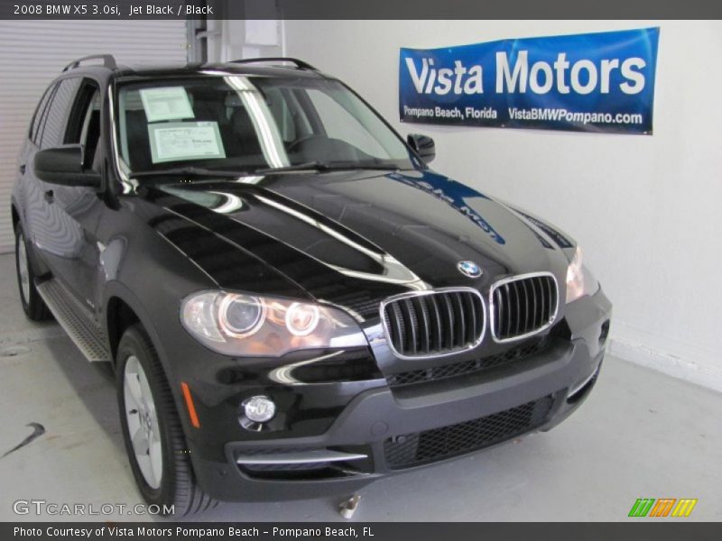 Jet Black / Black 2008 BMW X5 3.0si