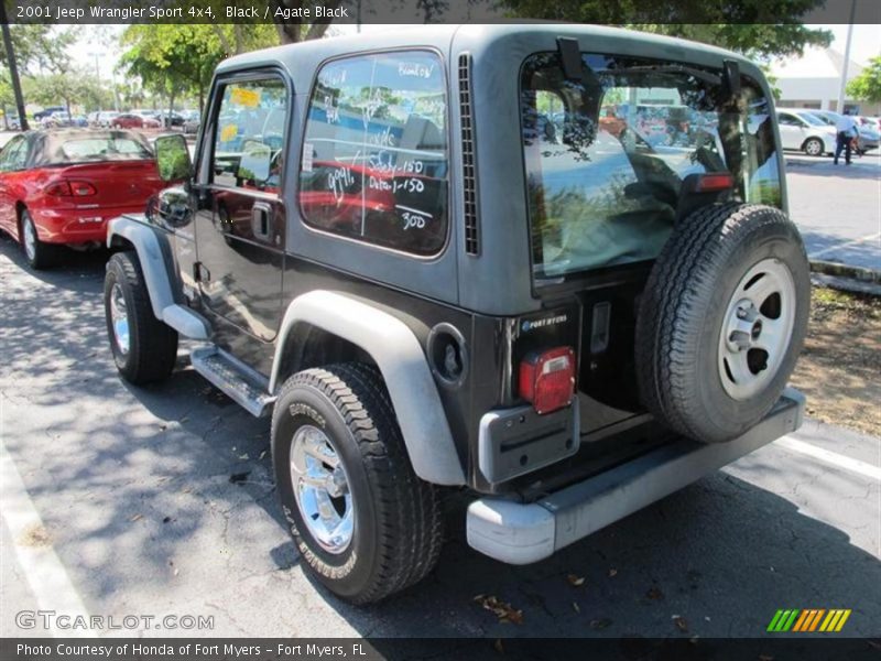 Black / Agate Black 2001 Jeep Wrangler Sport 4x4