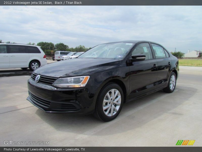 Black / Titan Black 2012 Volkswagen Jetta SE Sedan