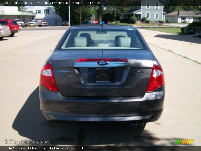 Sterling Grey Metallic / Medium Light Stone 2012 Ford Fusion SEL