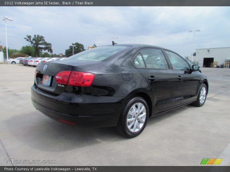 Black / Titan Black 2012 Volkswagen Jetta SE Sedan