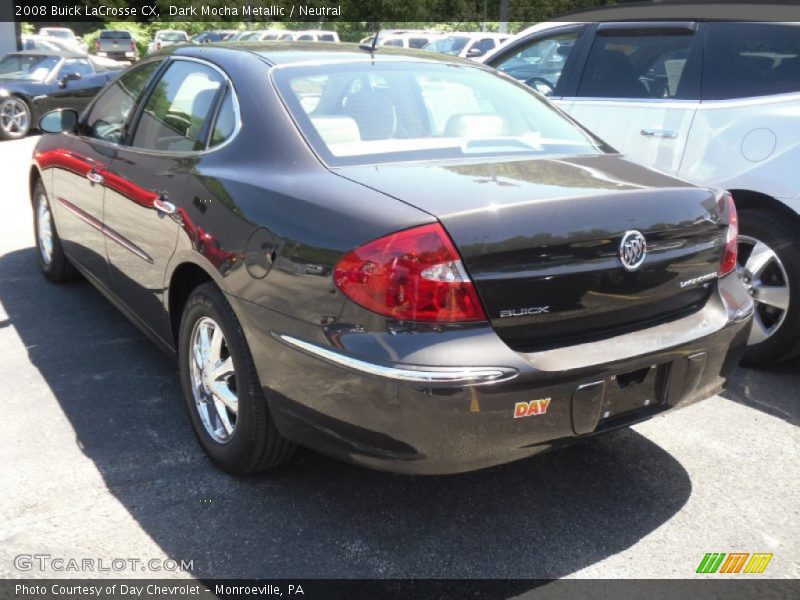 Dark Mocha Metallic / Neutral 2008 Buick LaCrosse CX