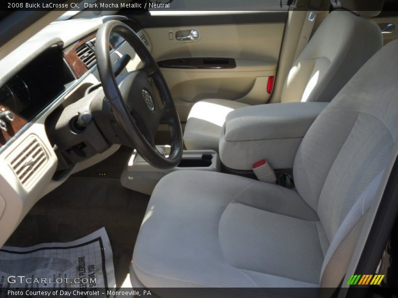 Dark Mocha Metallic / Neutral 2008 Buick LaCrosse CX
