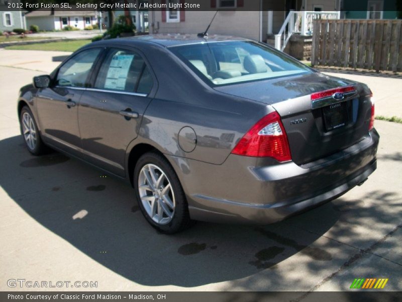 Sterling Grey Metallic / Medium Light Stone 2012 Ford Fusion SEL