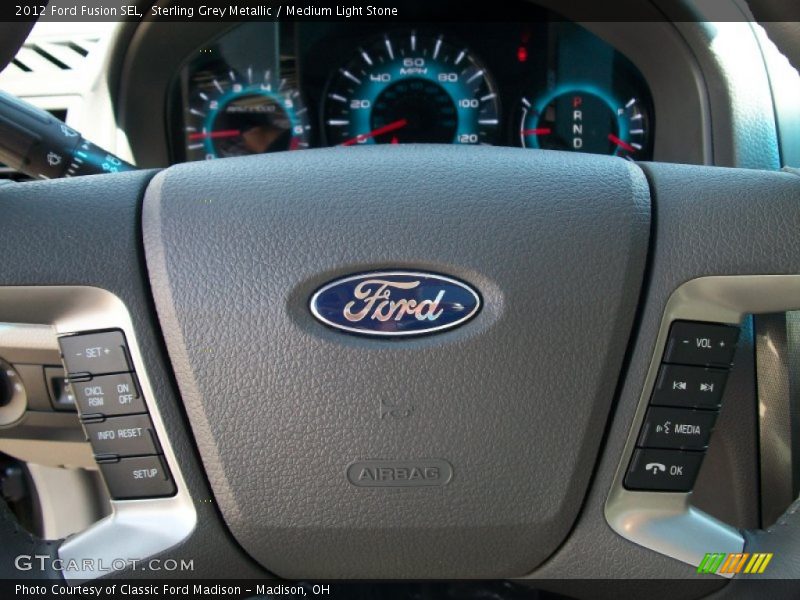 Sterling Grey Metallic / Medium Light Stone 2012 Ford Fusion SEL
