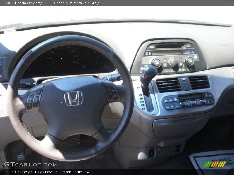 Ocean Mist Metallic / Gray 2008 Honda Odyssey EX-L