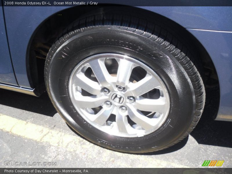 Ocean Mist Metallic / Gray 2008 Honda Odyssey EX-L