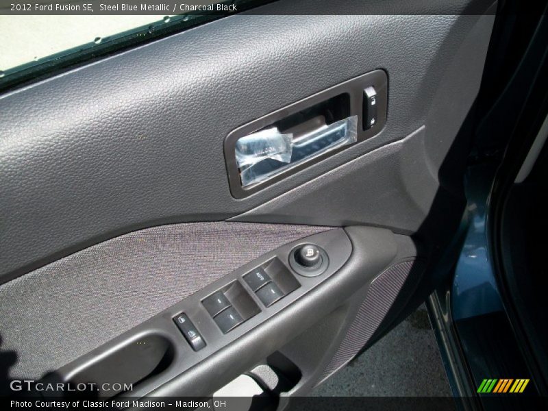 Steel Blue Metallic / Charcoal Black 2012 Ford Fusion SE
