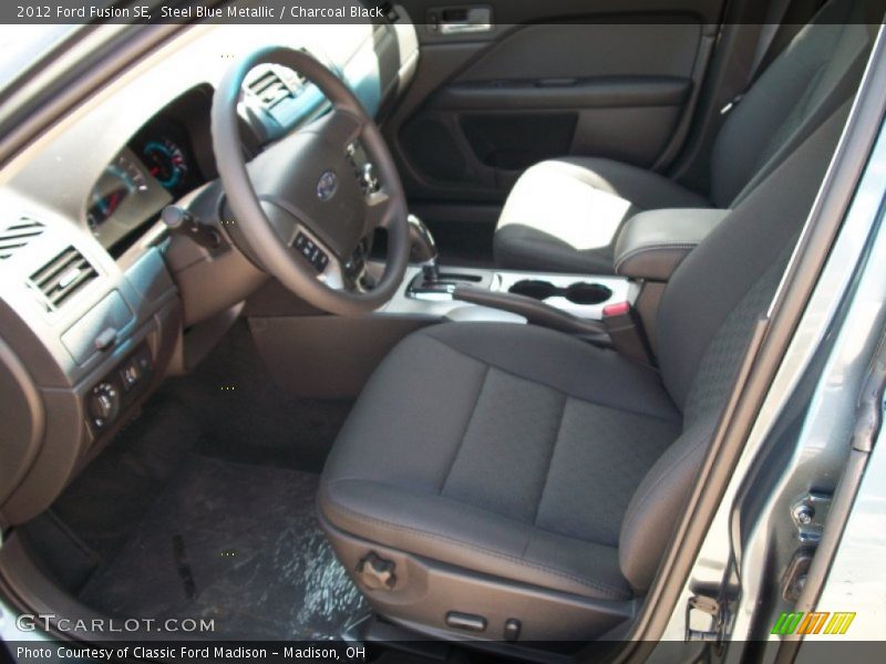 Steel Blue Metallic / Charcoal Black 2012 Ford Fusion SE