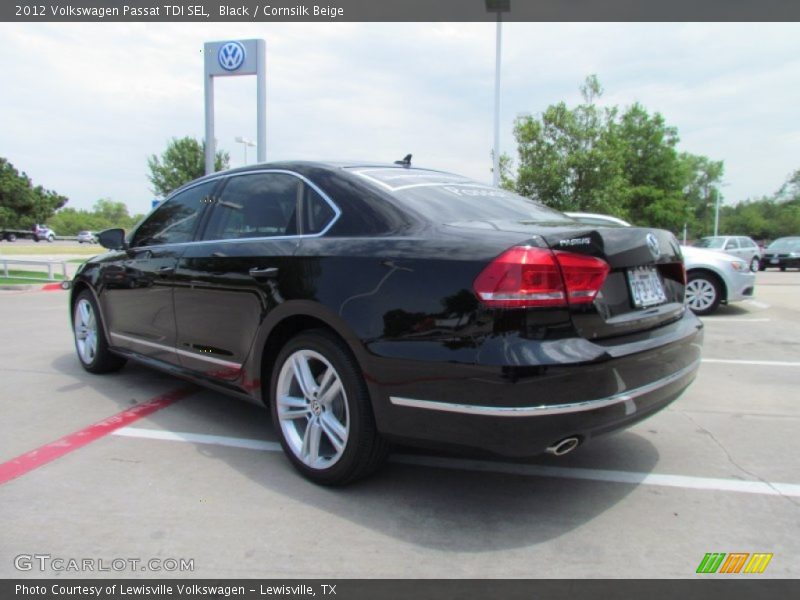 Black / Cornsilk Beige 2012 Volkswagen Passat TDI SEL
