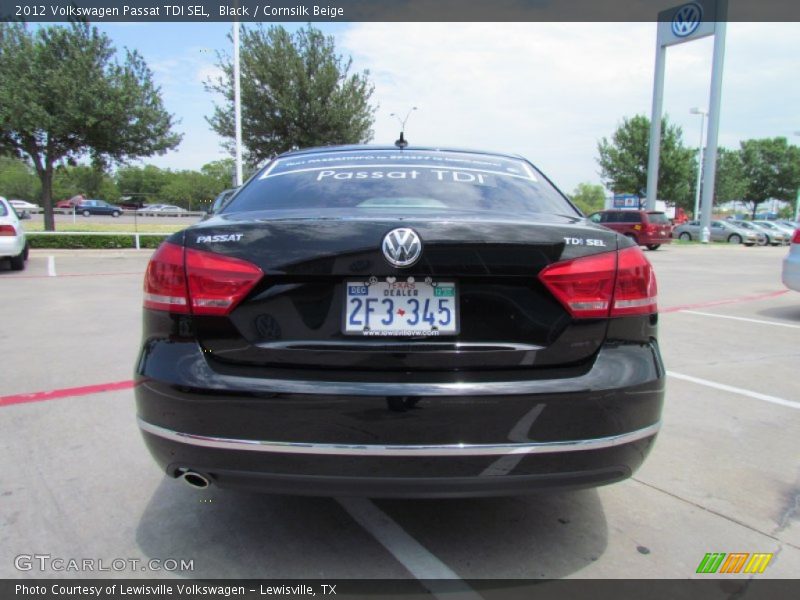 Black / Cornsilk Beige 2012 Volkswagen Passat TDI SEL