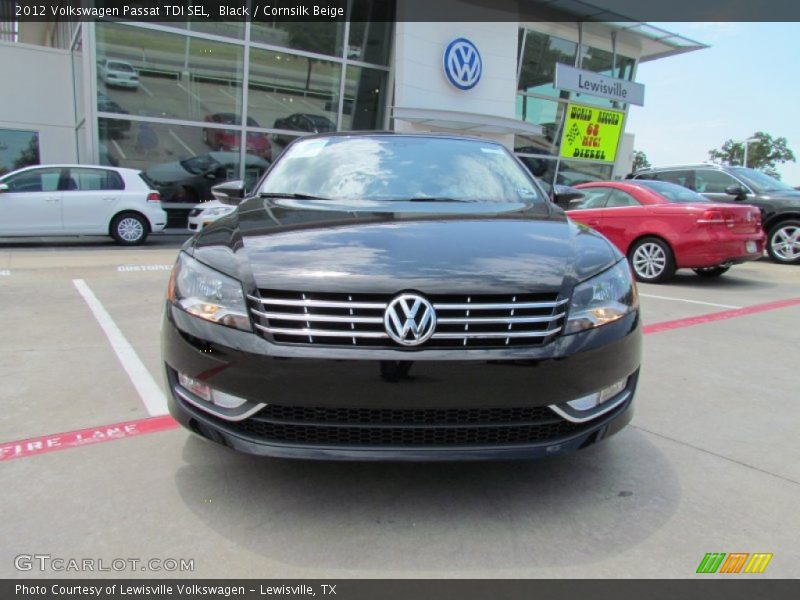 Black / Cornsilk Beige 2012 Volkswagen Passat TDI SEL