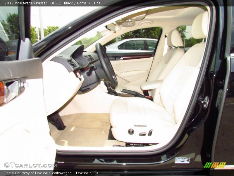 Black / Cornsilk Beige 2012 Volkswagen Passat TDI SEL