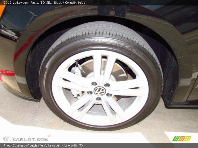 Black / Cornsilk Beige 2012 Volkswagen Passat TDI SEL