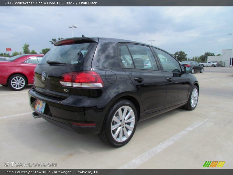 Black / Titan Black 2012 Volkswagen Golf 4 Door TDI