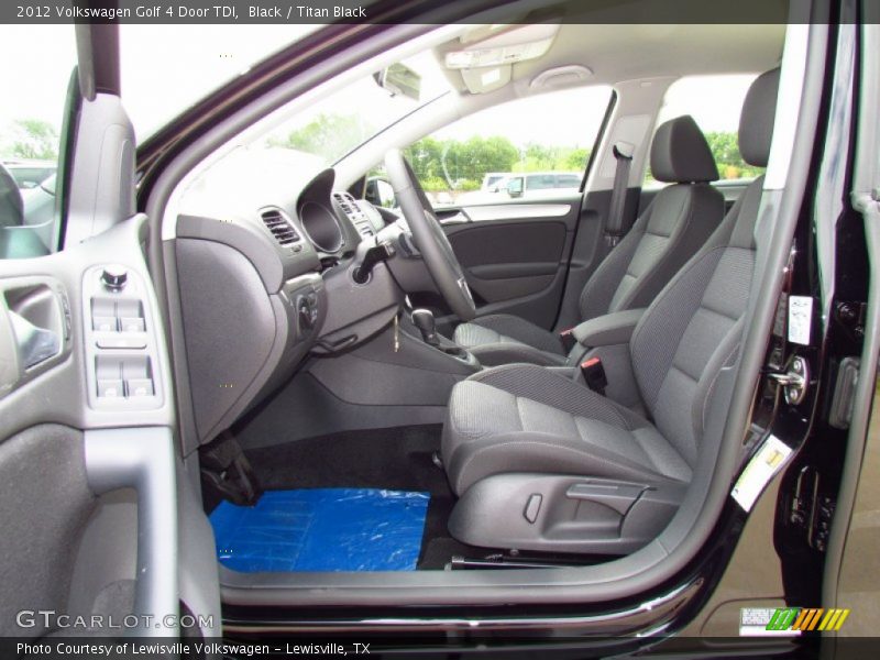  2012 Golf 4 Door TDI Titan Black Interior