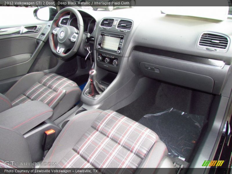  2012 GTI 2 Door Interlagos Plaid Cloth Interior