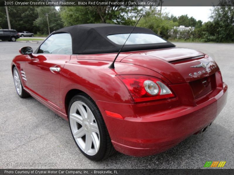 Blaze Red Crystal Pearlcoat / Dark Slate Grey 2005 Chrysler Crossfire Limited Roadster