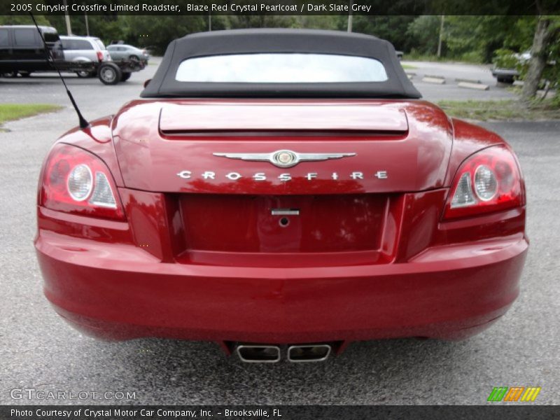 Blaze Red Crystal Pearlcoat / Dark Slate Grey 2005 Chrysler Crossfire Limited Roadster